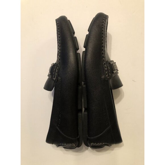 Calvin klein men\'s new black leather slip on loafers size: 11.5 main image 4